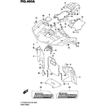 FRONT FENDER (LT-A750XL9 P03)