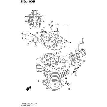 CYLINDER HEAD (LT-A400FL6 P33)