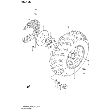 FRONT WHEEL (LT-F400FZL4 P33)