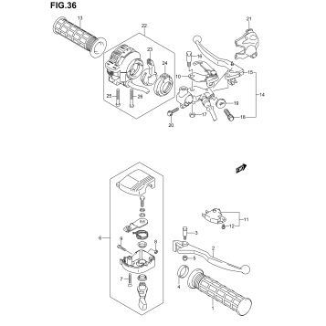 HANDLE LEVER (MODEL K2/K3)
