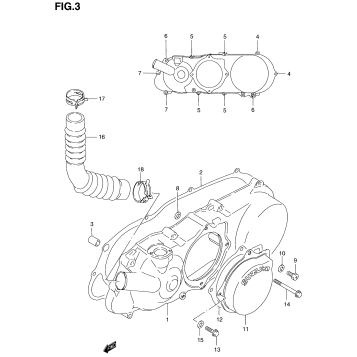 CRANKCASE LEFT COVER