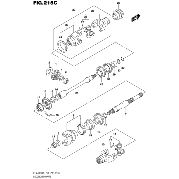 SECONDARY DRIVE (LT-A400FZL5 P28)