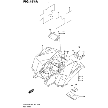 REAR FENDER (LT-F400FM0 P03)