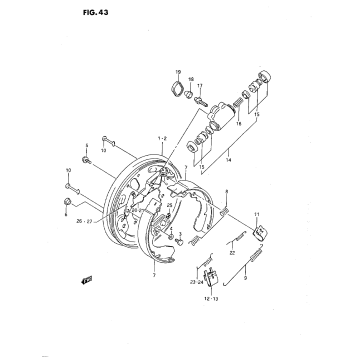 FRONT WHEEL BRAKE (M/N/P)