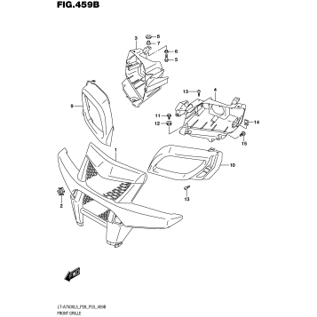 FRONT GRILLE (LT-A750XL5 P33)
