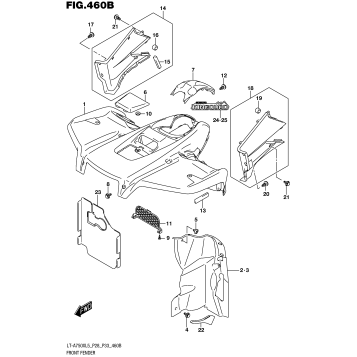 FRONT FENDER (LT-A750XL5 P33)