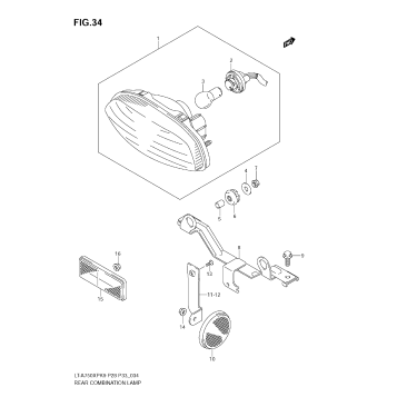 REAR COMBINATION LAMP (E28)