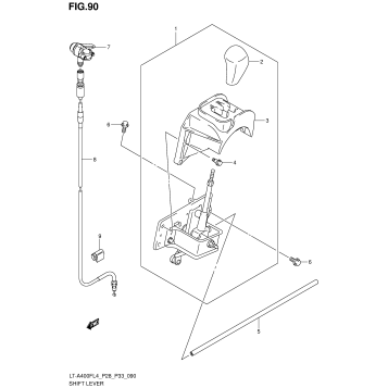 SHIFT LEVER (LT-A400FZL4 P33)