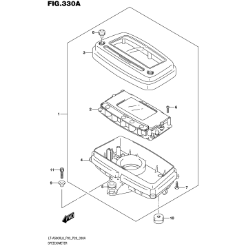 SPEEDOMETER (LT-A500XL8 P03)
