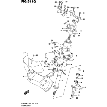 STEERING SHAFT (LT-A750XPZL9 P03)