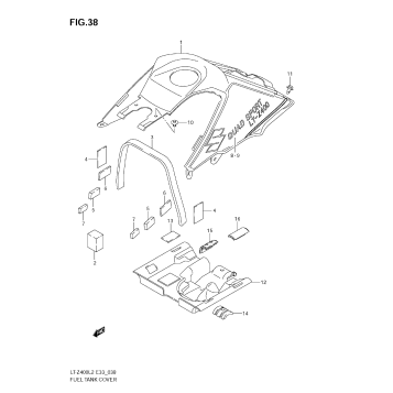 FUEL TANK COVER (LT-Z400ZL2)