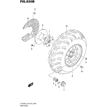 FRONT WHEEL (LT-F400FL5 P33)