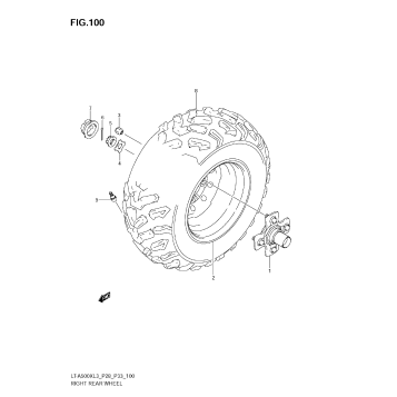RIGHT REAR WHEEL (LT-A500XZL3 E28)