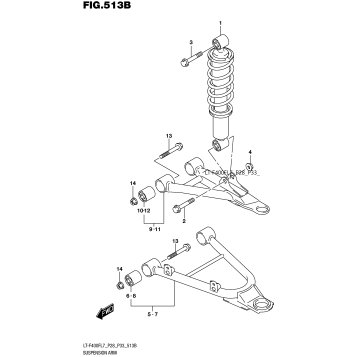 SUSPENSION ARM (LT-F400FL7 P33)