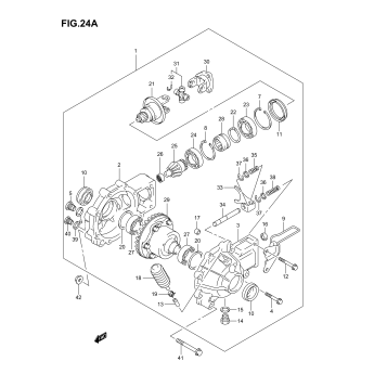 FINAL BEVEL GEAR (FRONT)(MODEL K4/K5/K6 F.NO.5SAAK46K3X102001%)