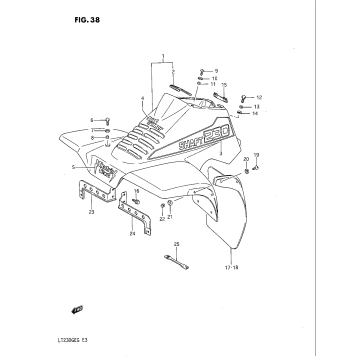 FRONT FENDER (MODEL F)