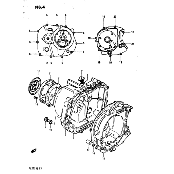 CLUTCH COVER - OIL PUMP