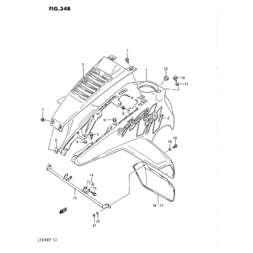 FRONT FENDER (MODEL N/P)