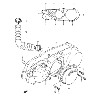 CRANKCASE LEFT COVER