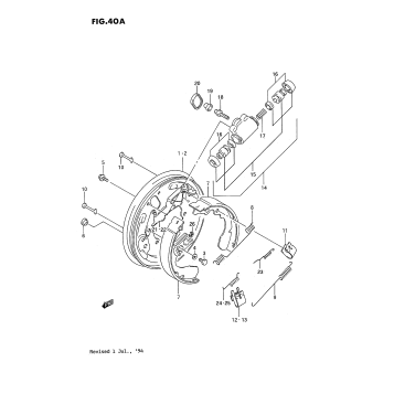 FRONT WHEEL BRAKE (MODEL M/N/P/R/S)
