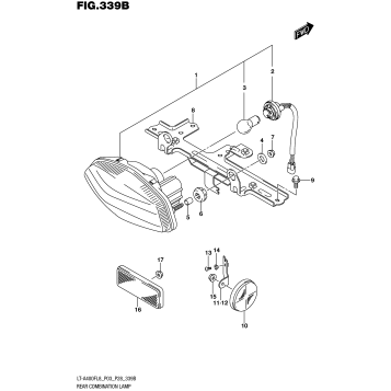 REAR COMBINATION LAMP (LT-A400FL8 P28)