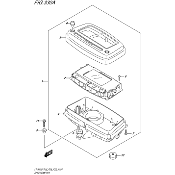 SPEEDOMETER (LT-A500XPL5 P28)