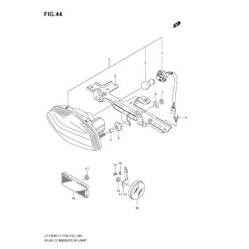 REAR COMBINATION LAMP (LT-F400FZL1 E28)