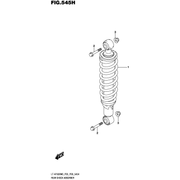 REAR SHOCK ABSORBER (LT-A750XPZM0 P28)
