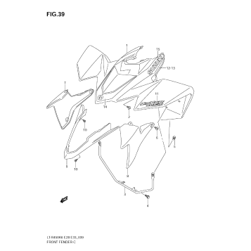 FRONT FENDER (MODEL K6)