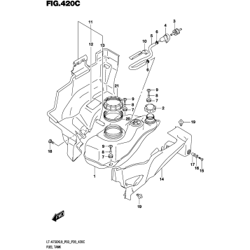 FUEL TANK (LT-A750XL9 P33)
