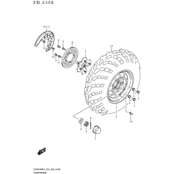 FRONT WHEEL (LT-A500XP)