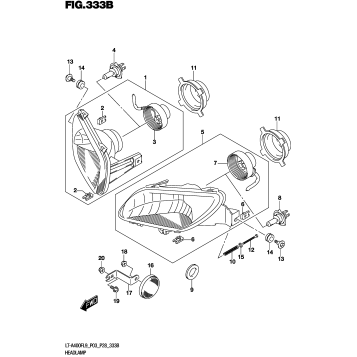HEADLAMP (LT-A400FL9 P28)