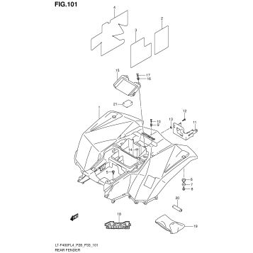 REAR FENDER (LT-F400FZL4 P33)