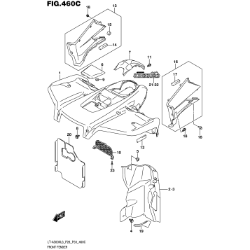 FRONT FENDER (LT-A500XZL6 P33)