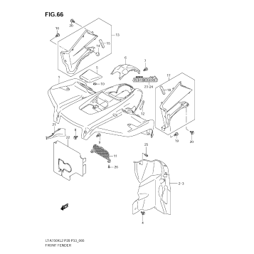 FRONT FENDER (LT-A750XZ L2 E33)