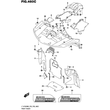 FRONT FENDER (LT-A750XM0 P33)