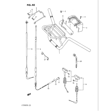 HANDLEBAR - CONTROL CABLE