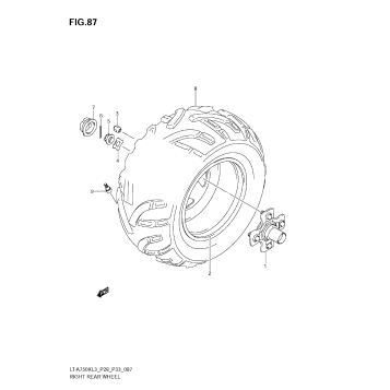RIGHT REAR WHEEL (LT-A750XL3 E28)