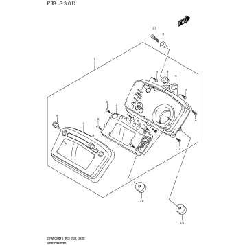 SPEEDOMETER (LT-A500X:(P03,P33))