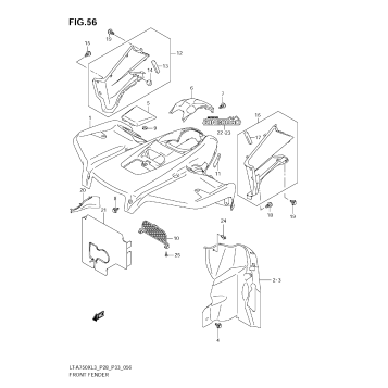 FRONT FENDER (LT-A750XL3 E28)