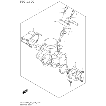 THROTTLE BODY (LT-A750XM2 P33)