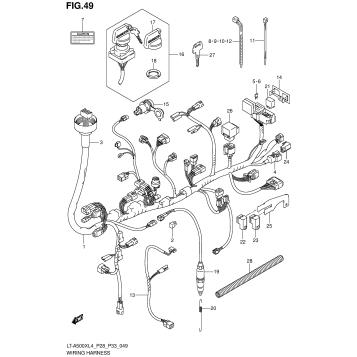 WIRING HARNESS (LT-A500XZL4 P33)