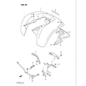 REAR FENDER (MODEL F)