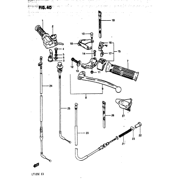 HANDLE SWITCH - CONTROL CABLE (MODEL E)
