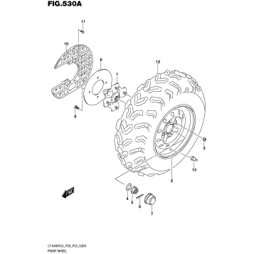 FRONT WHEEL (LT-A400FL5 P28)