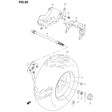 LEFT REAR WHEEL (MODEL Y)