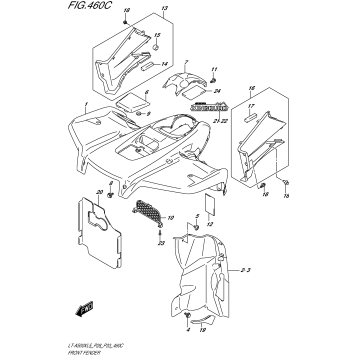FRONT FENDER (LT-A500XZL5 P28)