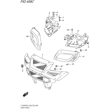 FRONT GRILLE (LT-A500XPZL5 P28)