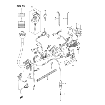 WIRING HARNESS (MODEL K6 %F.NO.5SAAP41A 67110000)
