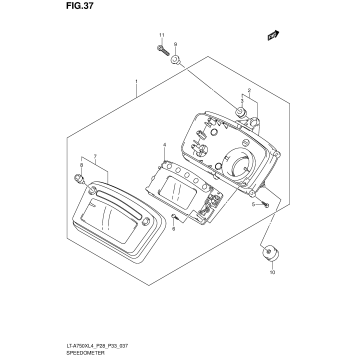 SPEEDOMETER (LT-A750XL4 P33)